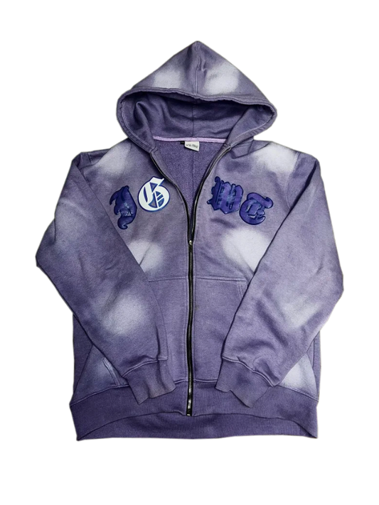 "IGWT" Purple Acid Zip Up